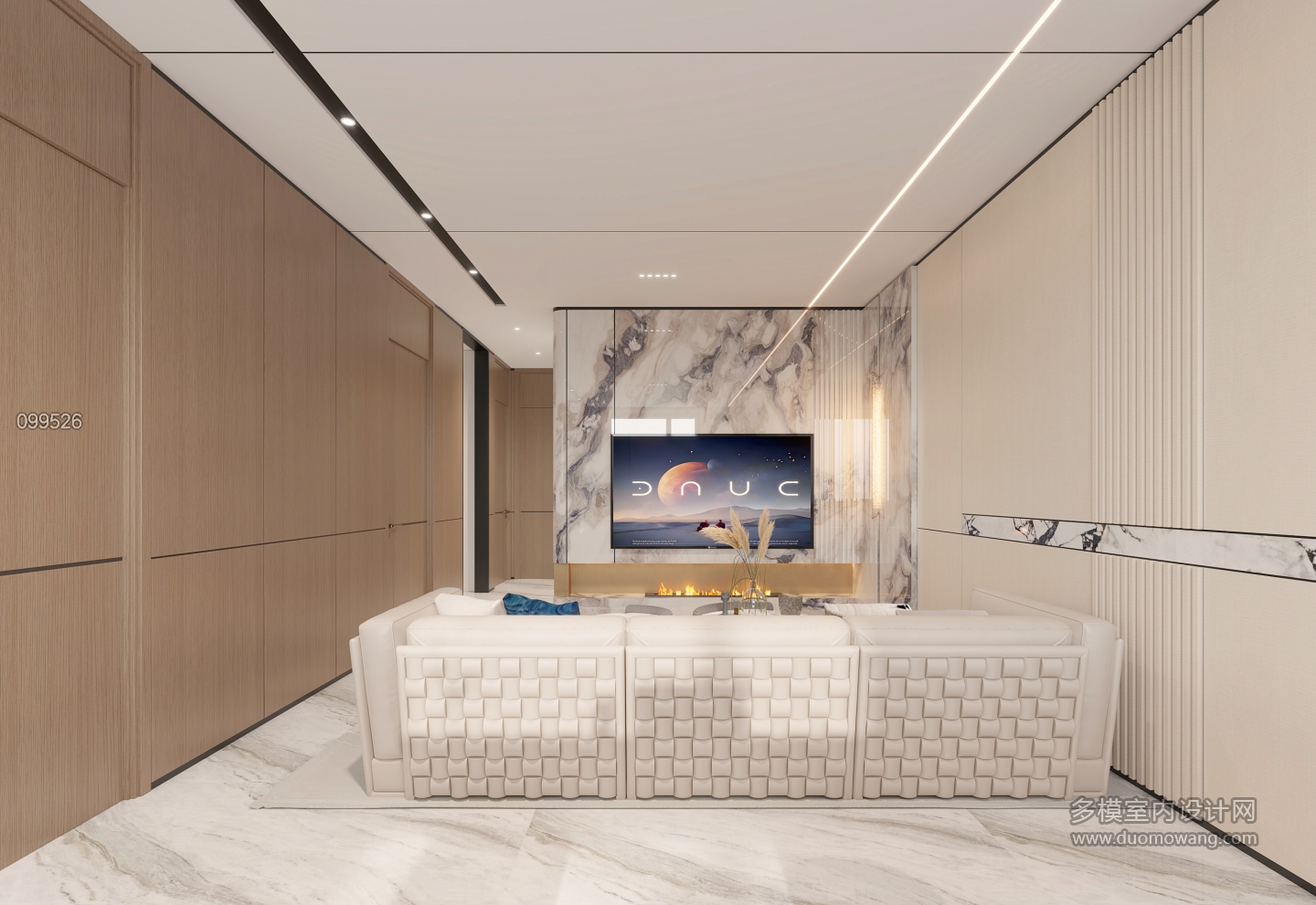 现代三层起居室001