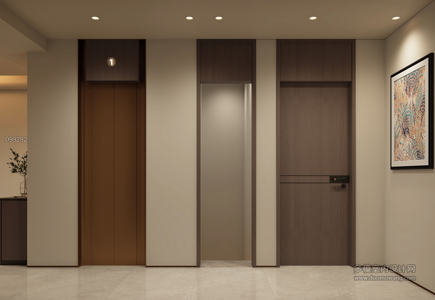 意式二楼电梯厅