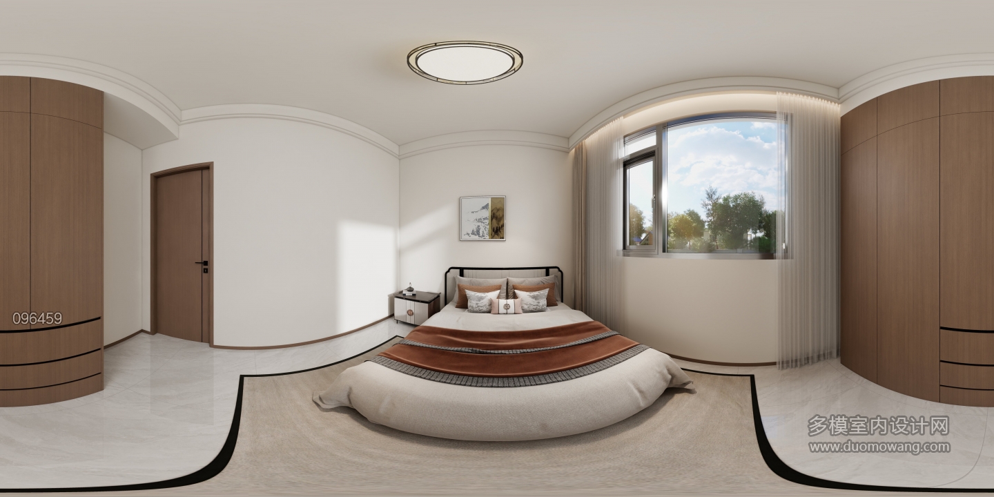 新中式一楼卧室