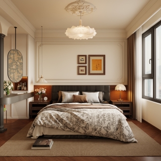 法式复古主卧特写