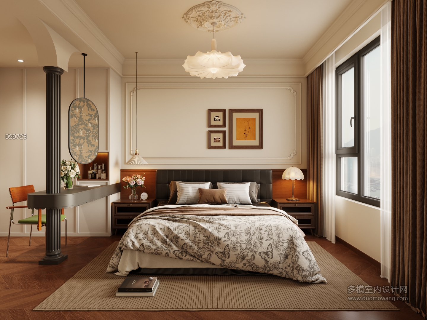 法式复古主卧特写