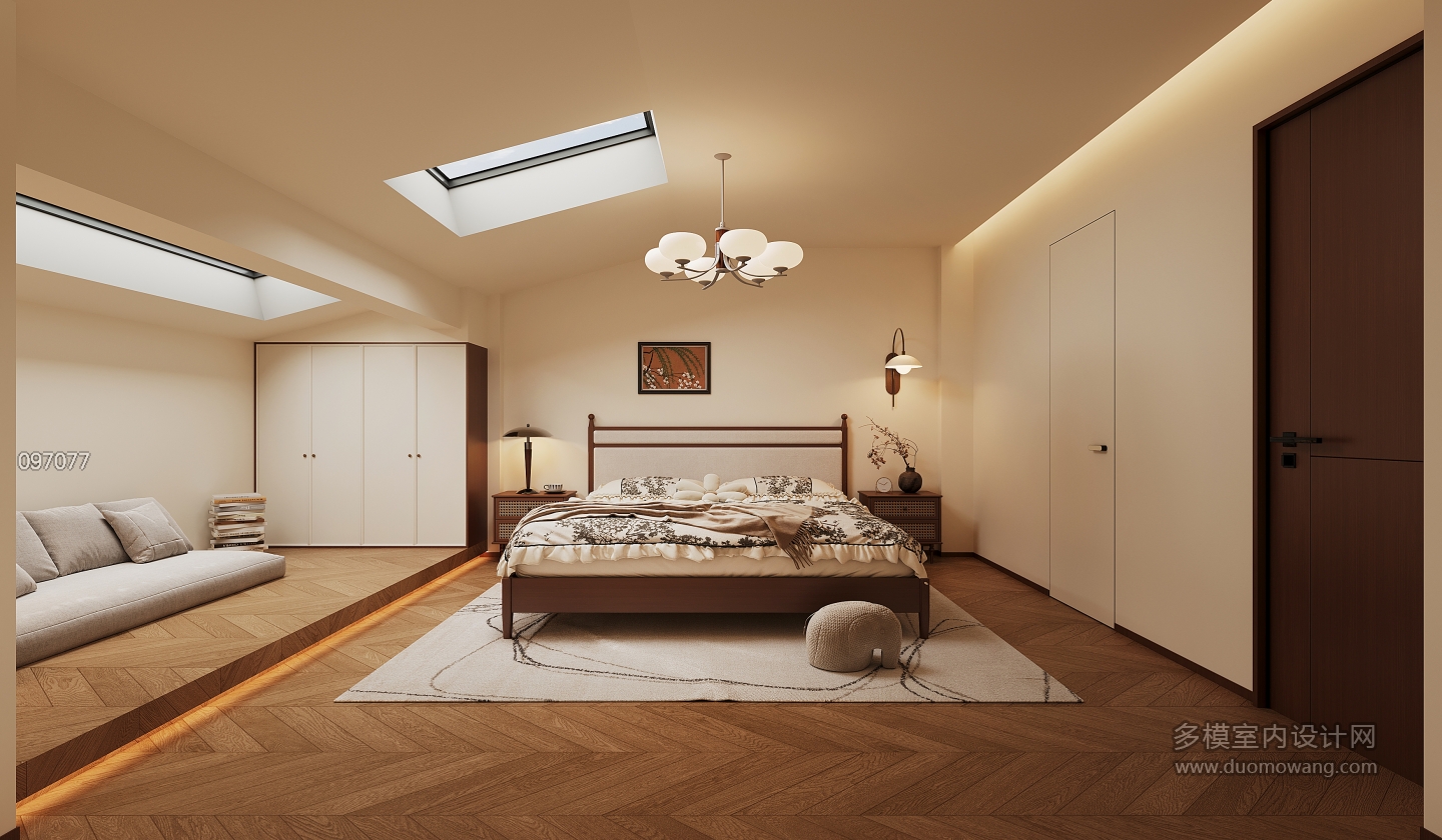 现代二楼主卧单张