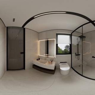 现代一层卫生间