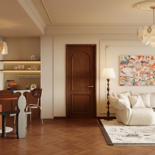 法式复古客餐厅特写B