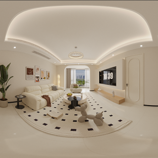 现代客餐厅全景