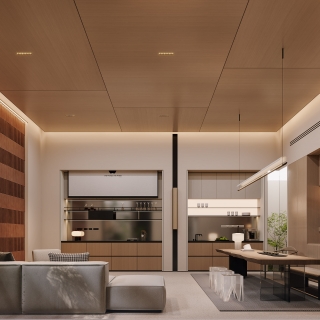 现代负一大厅特写