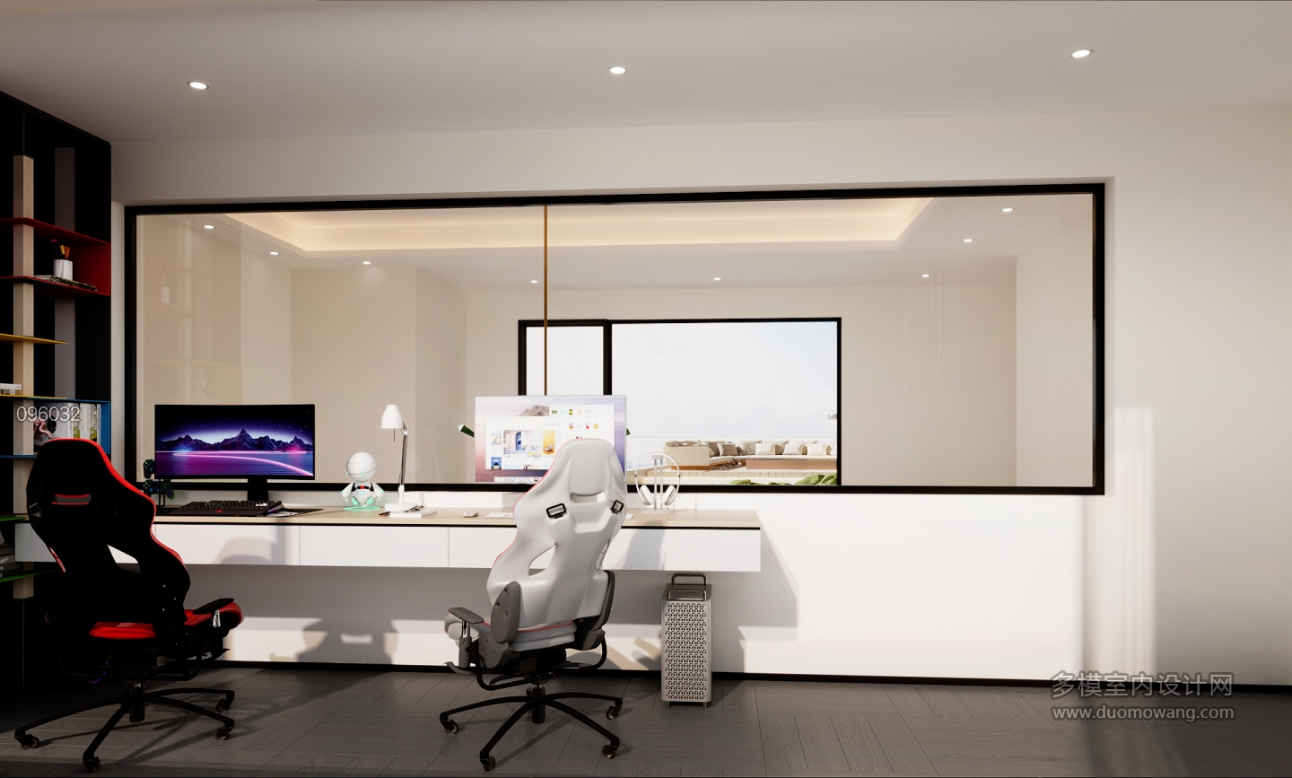 2楼阳台静态现代极简风格