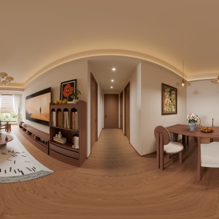 中古风客餐厅全景