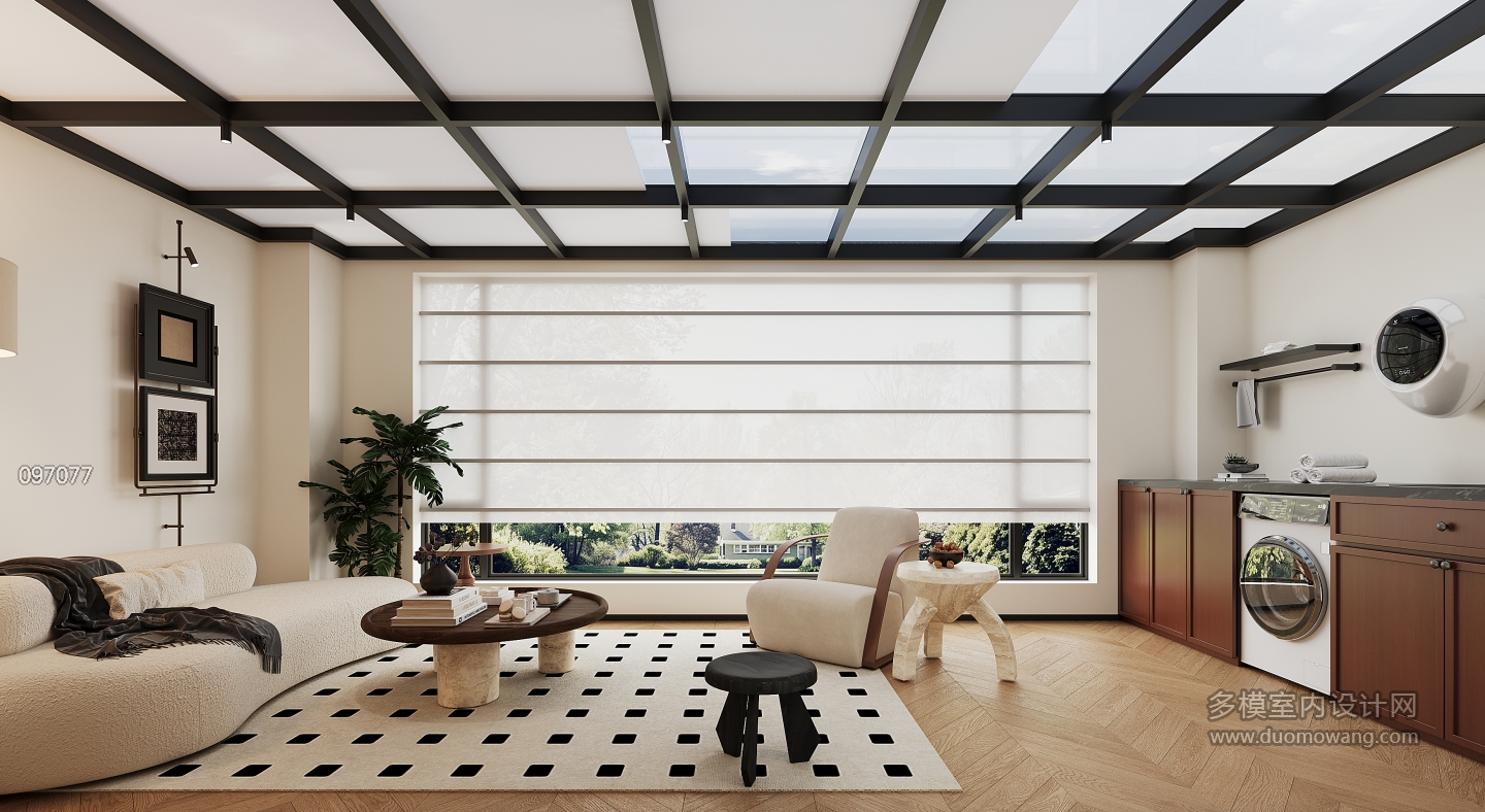 现代二楼阳光房单张