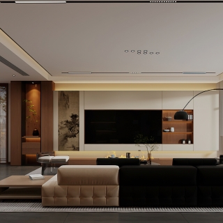 宋市美学电视背景墙静态