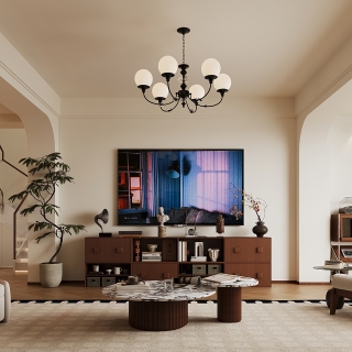 现代一楼客厅单张一