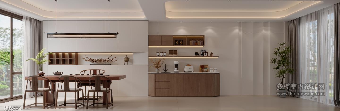 现代一楼茶室特写2