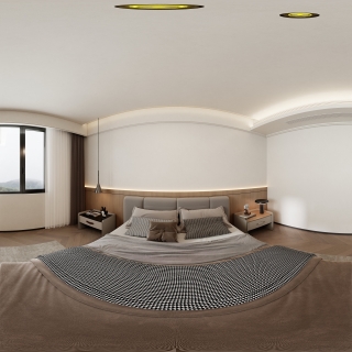 现代二层主卧套房