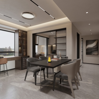 现代意式 餐厅 单张