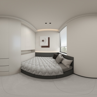 现代南次卧全景