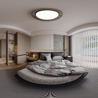 意式别墅 3楼卧室全景