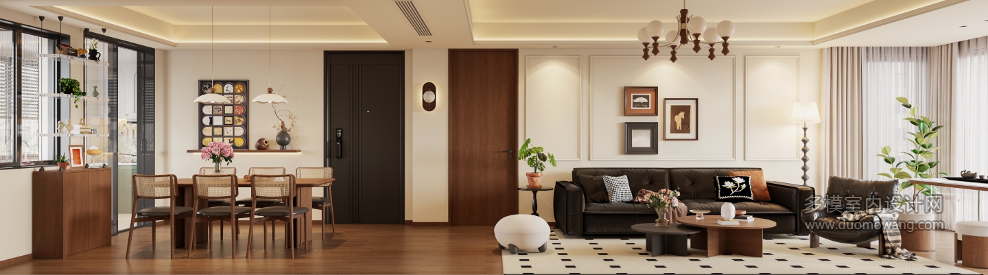 3现代中古风沙发面