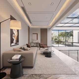 现代二层起居室