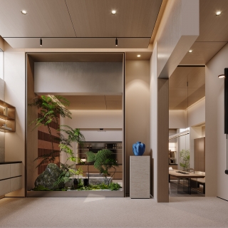 负一现代景观特写