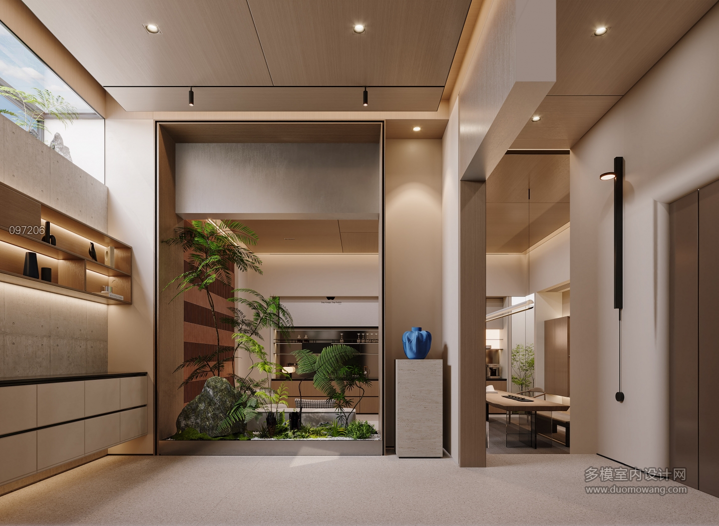 负一现代景观特写