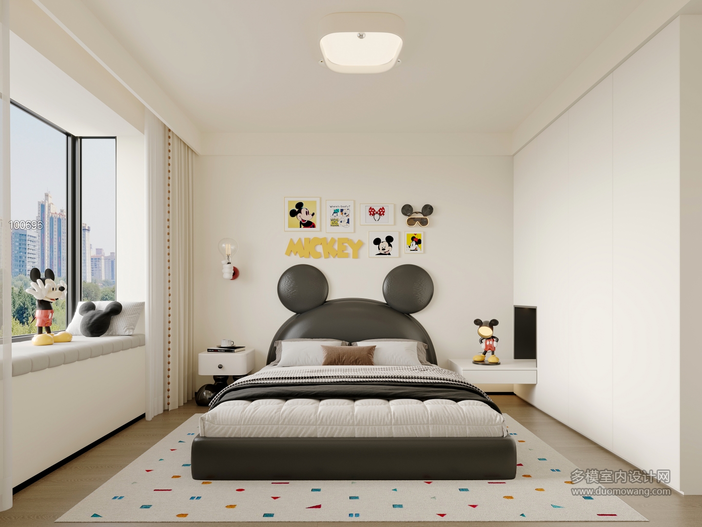 现代极简儿童房