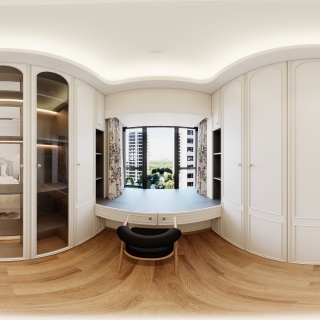 轻法式次卧衣帽间