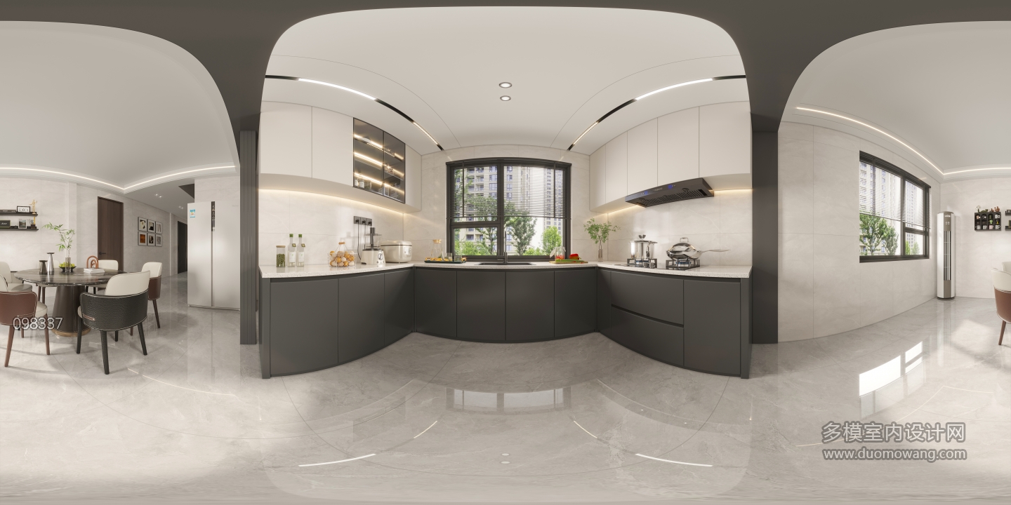 现代餐厅厨房