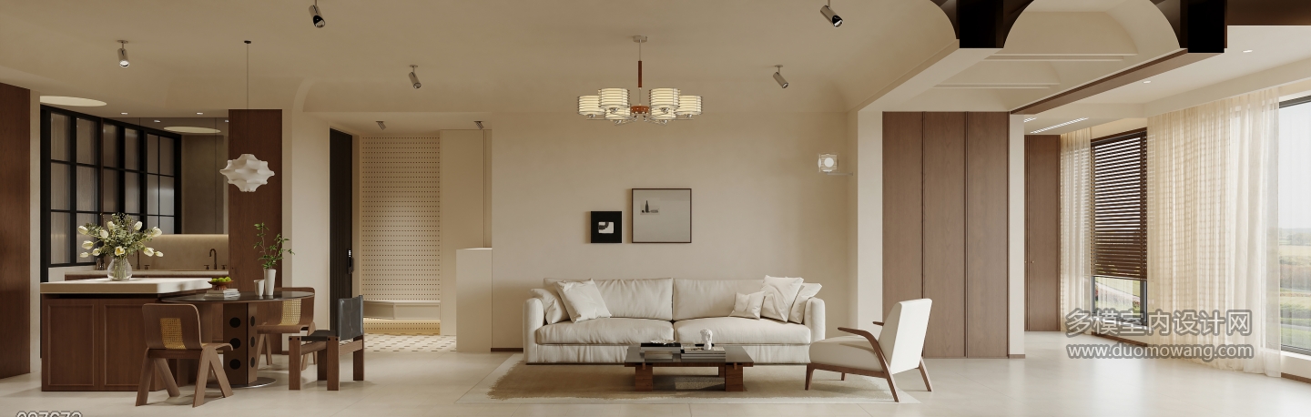 现代 中古风 客厅 单张2