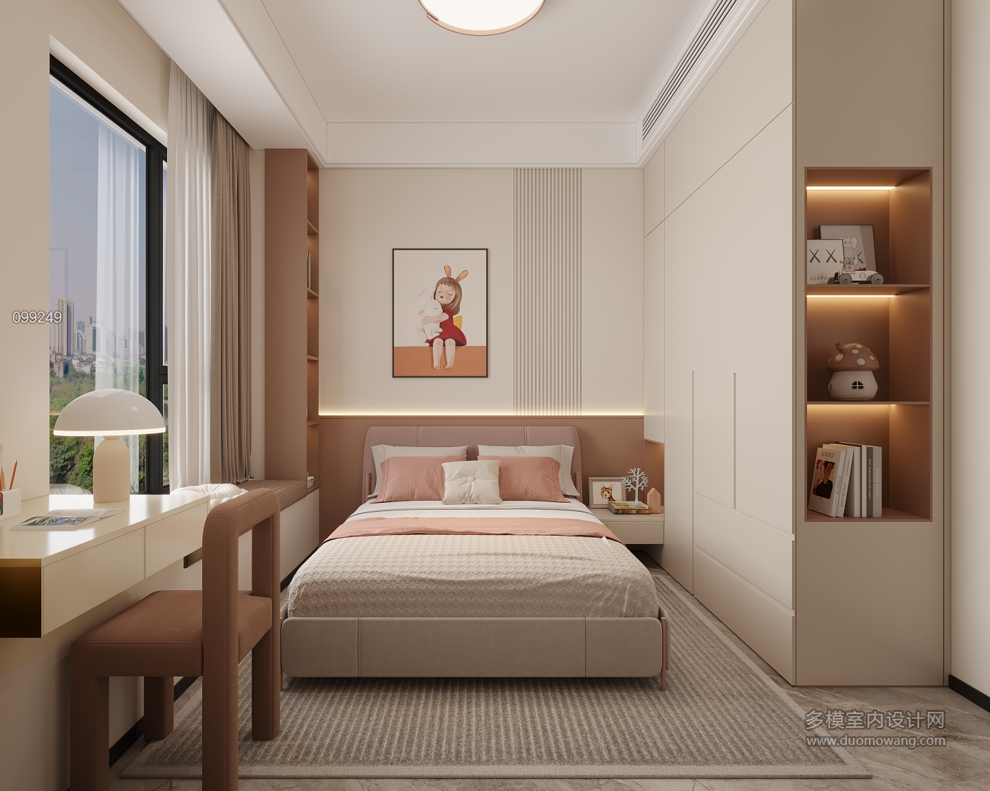 现代二楼女孩房