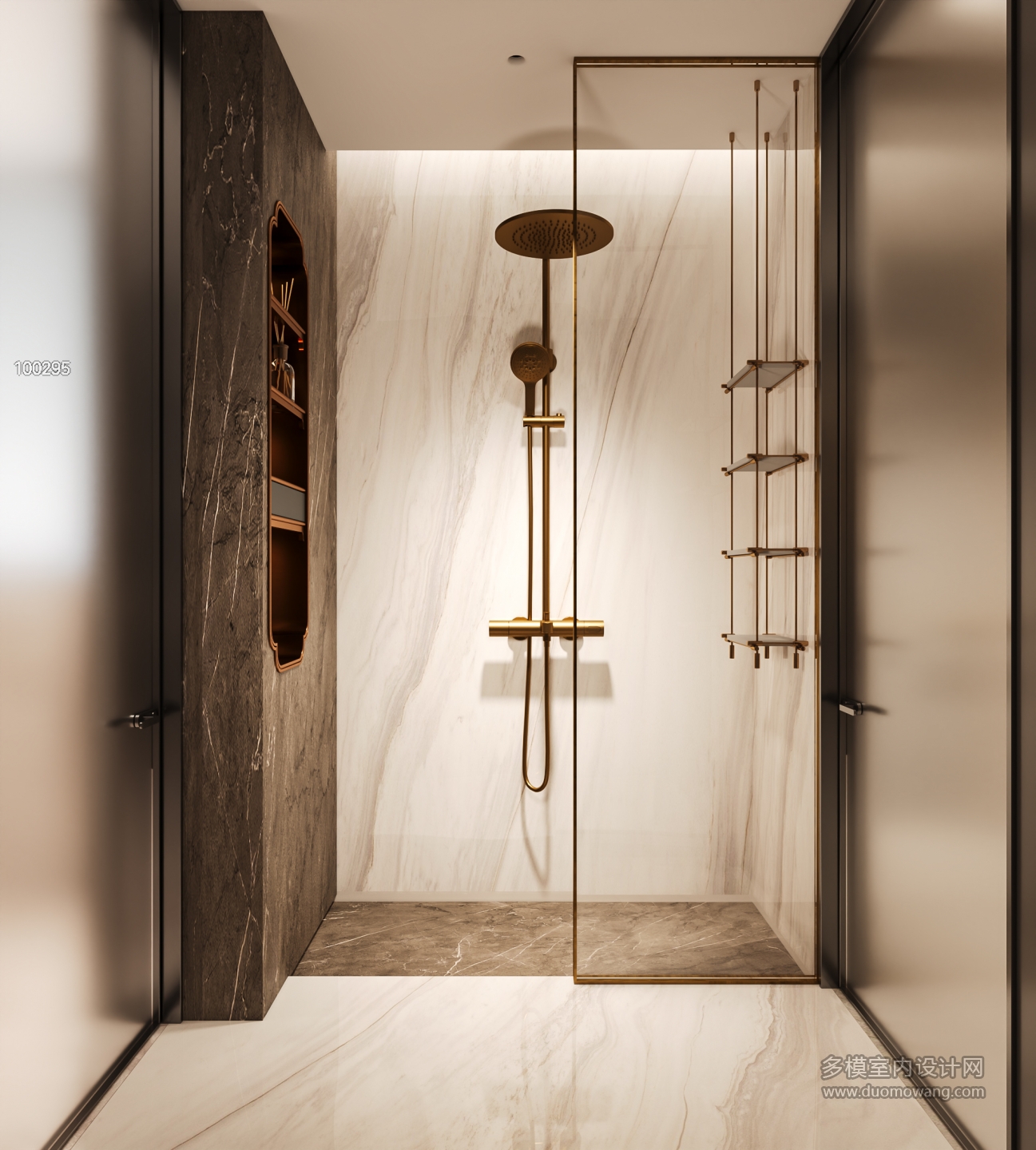 现代公共淋浴间