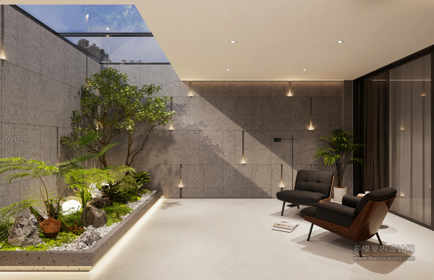 6现代地下室景观区