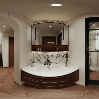 法式中古客卫干区全景