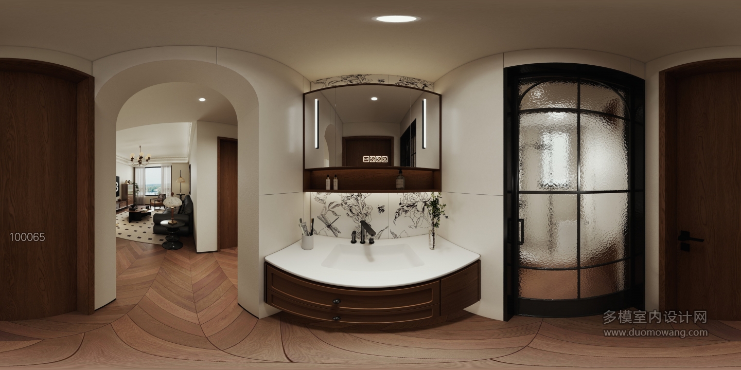 法式中古客卫干区全景