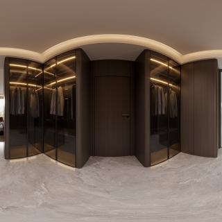 现代衣帽间全景