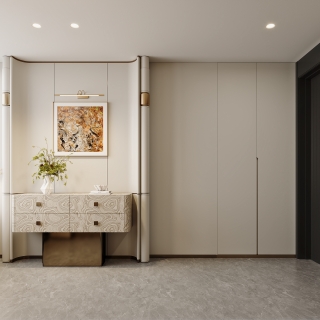 现代轻奢门厅特写