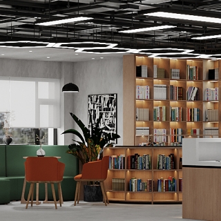 现代-政务大厅大厅特写3