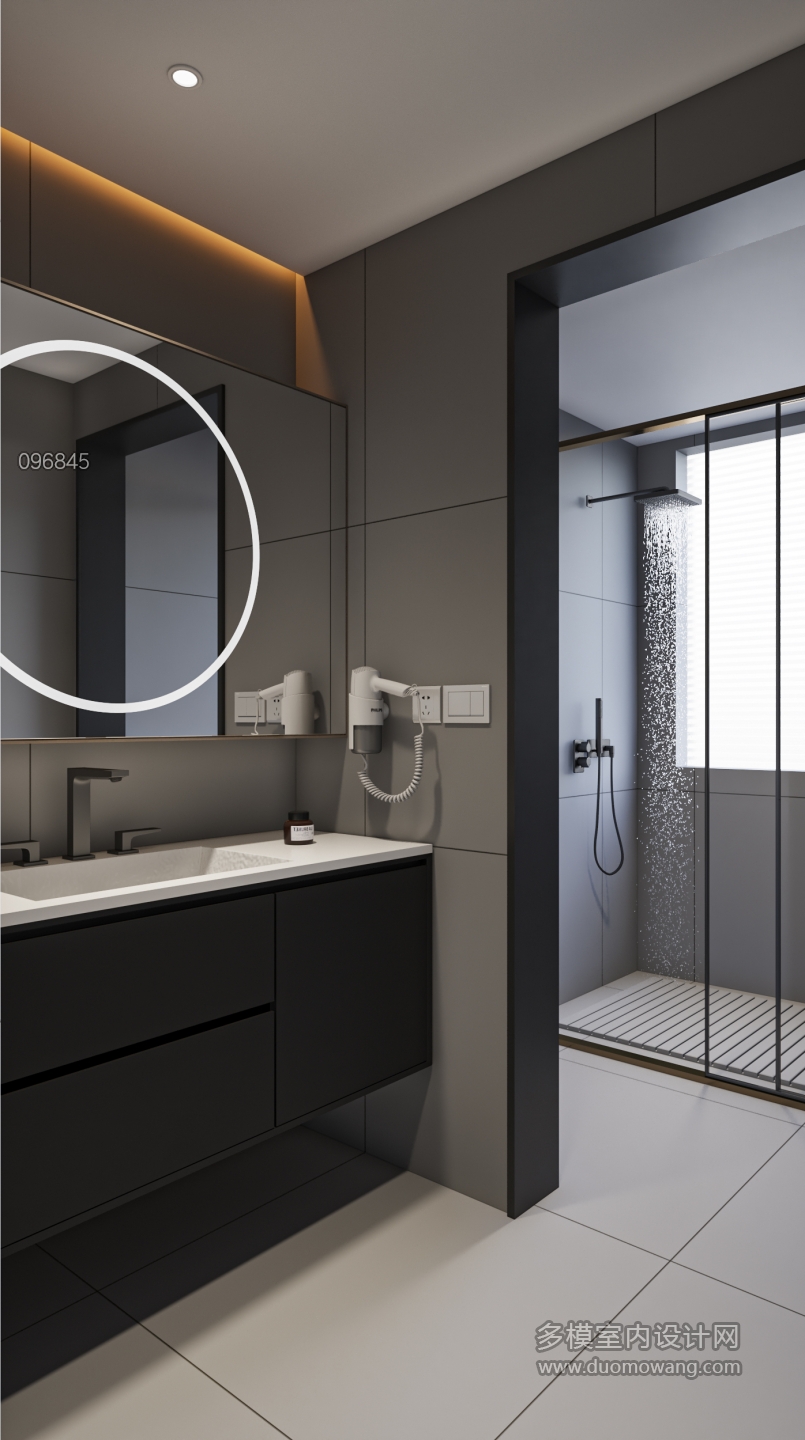 现代卫生间单张