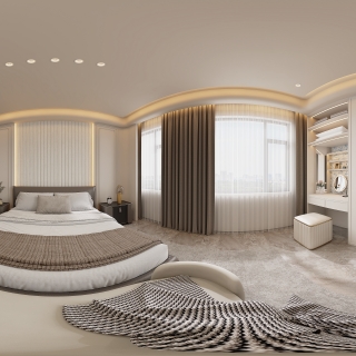 意式二楼主卧360