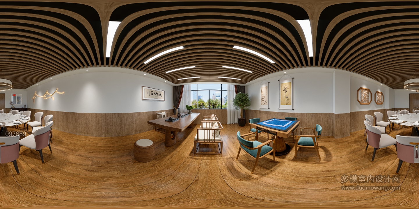 新中式餐厅2F包间360