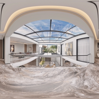 现代360二层楼梯间