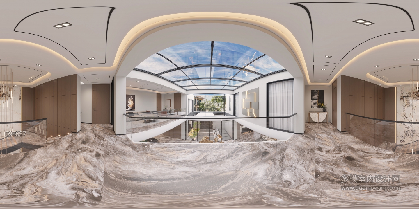 现代360二层楼梯间