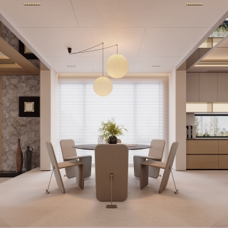 现代一层餐厅特写