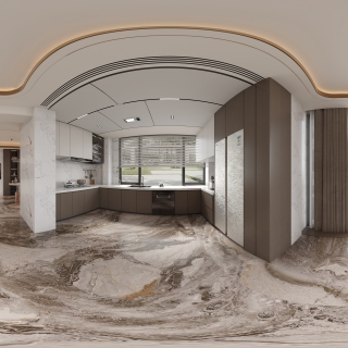 意式轻奢 餐厅全景