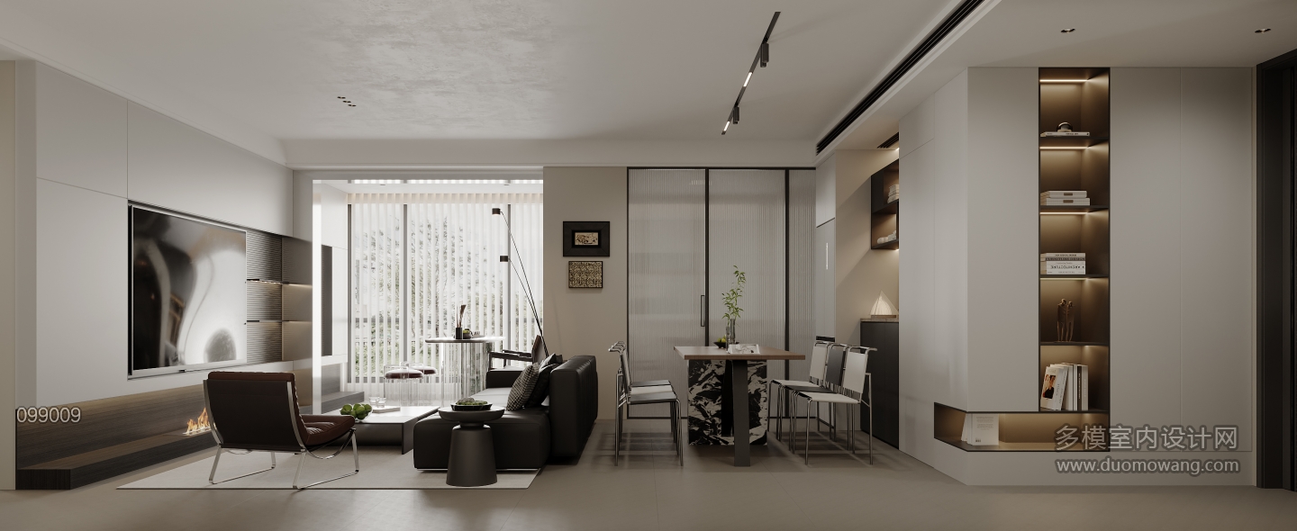 现代客餐厅特写