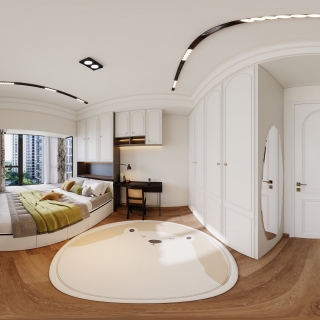 轻法式榻榻米房间