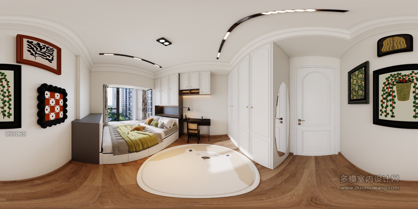 轻法式榻榻米房间