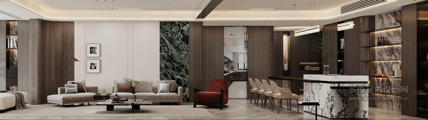 现代-客厅特写1