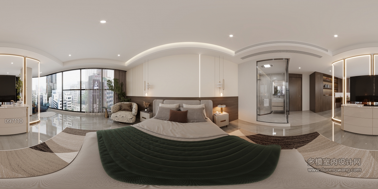 现代大包间全景