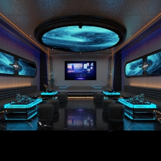 现代工装娱乐 餐饮 包房 健身 (7)