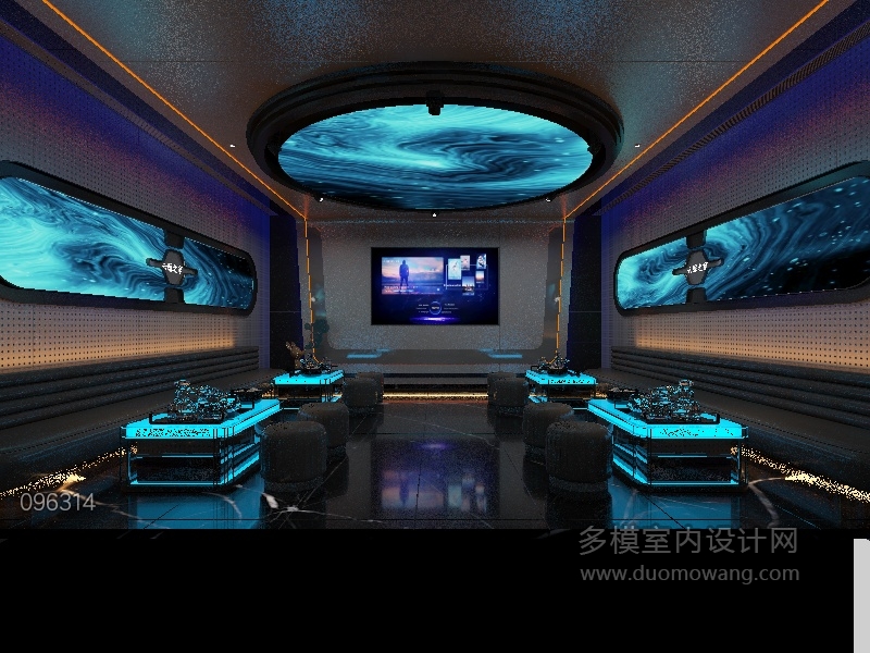 现代工装娱乐 餐饮 包房 健身 (7)